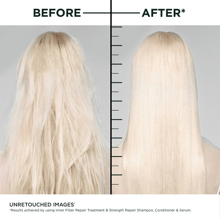 Before/After using Pre-Shampoo Hair Filler Treatment